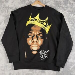 NEW Brooklyn Mint Biggie Smalls Notorious B.I.G. Black Sweatshirt Size Medium